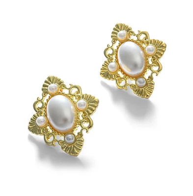 Sohi Women's Victorian Drop Earrings