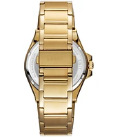 Dkny Men's Modernist Gold-Tone Stainless Steel Bracelet Watch, 42mm