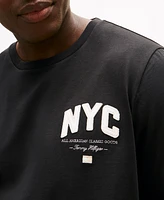 Tommy Hilfiger Men's Big & Tall Short Sleeve Crewneck Nyc Script Logo T-Shirt