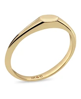 Devata Signet Ring in 14K Gold, Size 7, approx. 1.6 grams.