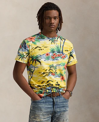 Polo Ralph Lauren Men's Classic-Fit Beach-Print Jersey T-Shirt