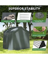 Portable Outdoor Shelter for Motorcycle Storage and Protection