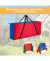 Gymax Giant 4-In-a-Row 4-to-Score Game with bag Indoor Outdoor Party Family Time Game