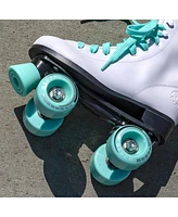 C7skates Vixen Quad Roller Skates (Peppermint, Women's 9 / Men's 8)
