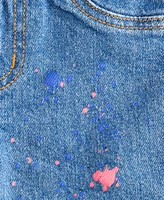 Epic Threads Toddler Girls Splatter Denim Shorts, Exclusively at Macy's