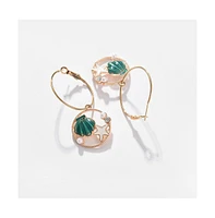 Sohi Women's Under-The-Sea Hoop Earrings
