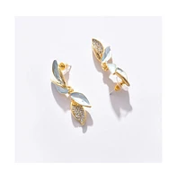 Sohi Women's Gold Plated Designer Drop Earrings