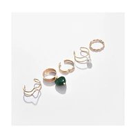 Sohi Women's Minimal Multi-Layer Ring