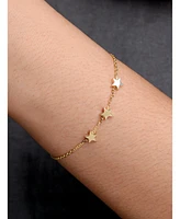 Devata Star Chain Bracelet in 14K Gold, 6.5 in adj to 7.5 in, approx. 3.0 grams.
