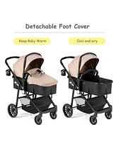 Costway Baby 2 In1 Foldable Stroller Travel Newborn