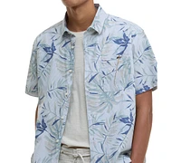 Barbour Men's Valleyfield Leaf-Print Shirt