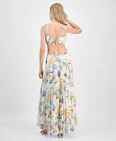 Astr the Label Women's Emese Pleated Floral Maxi Dress