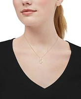 Polished Mother & Child Pendant 18" Necklace in 10k Gold
