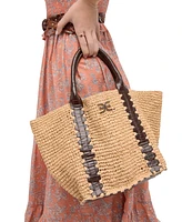 Sam Edelman Marley Large Raffia Collapsible Tote