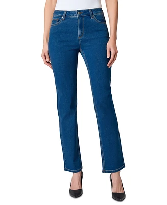 Kasper Women's Mid-Rise Straight-Leg Jeans