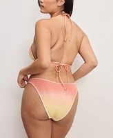 Good American Women's Always Fits Ombre Triangle Bikini Top