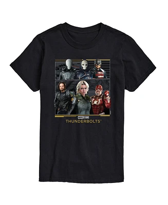 Airwaves Men's Marvel Thunderbolts Character Group Short Sleeve T-Shirt