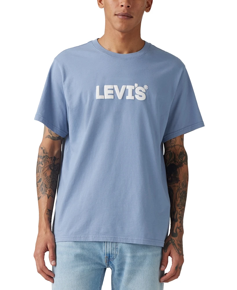 Levi's Men's Relaxed Fit Short Sleeve Box Tab Logo Crewneck T-shirt