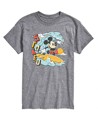 Airwaves Men's Disney Mickey Stoked Short Sleeve T-Shirt