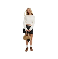 Cotton On Women's Roll Over Boat Neck Sweater