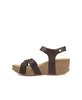 Crossover Wedge Sandal
