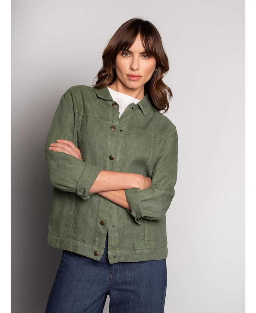 Celtic & Co. Women's Linen Western Jacket