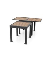 Extendable Patio Dining Table for 4 to 6 People for Outdoor Meals