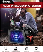 Silvel 140A Mig Welder, 3 1 Mig/Arc/Lift Tig Welding Machine, 110V Flux Core Welder with Igbt Inverter, Gasless Machine for Home