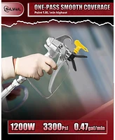 Silvel Airless Paint Sprayer, 1200W High Efficiency Airless Sprayer, 3300 Psi Electric Paint Sprayer Machine with Extension Rod for Interior Exterior