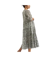 Ripe Maternity Maternity Ripe Ezra Tiered Dress