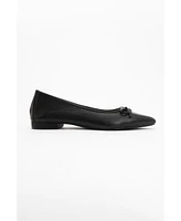 Ruby Leather Pointed Toe Flats