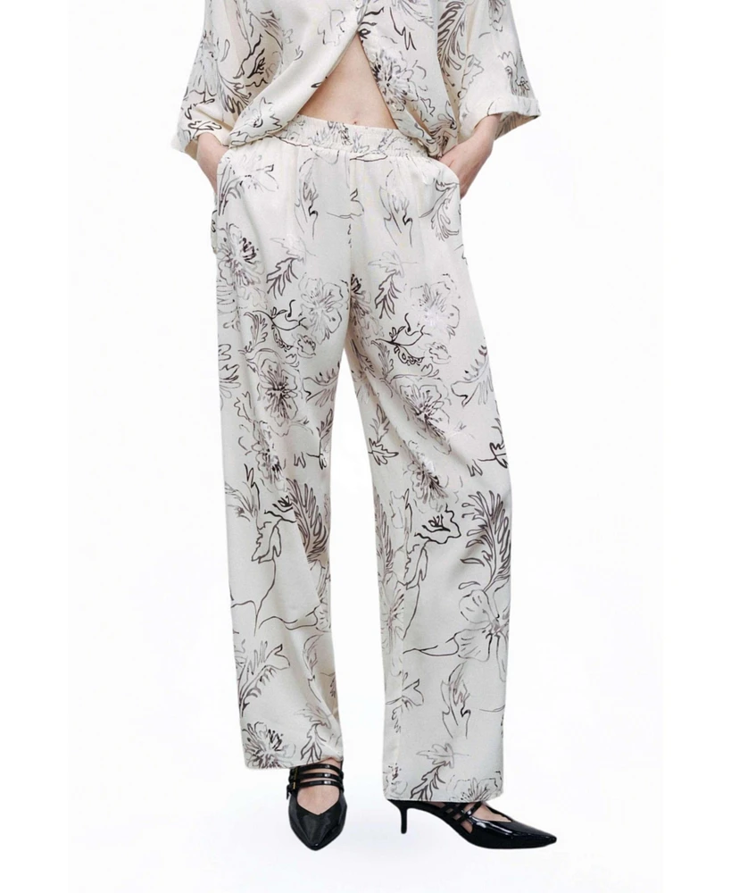 Nocturne Women's Patterned Jacquard Pants