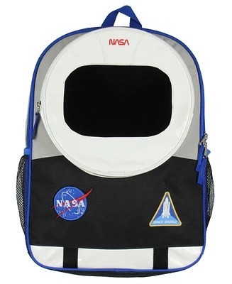 Nasa Astronaut 17" Backpack Space Shuttle Meatball Patches Travel Book Bag For Daily Use