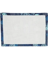 Saro Lifestyle Ocean Depths Cotton Coral Placemats, 14" x 20"