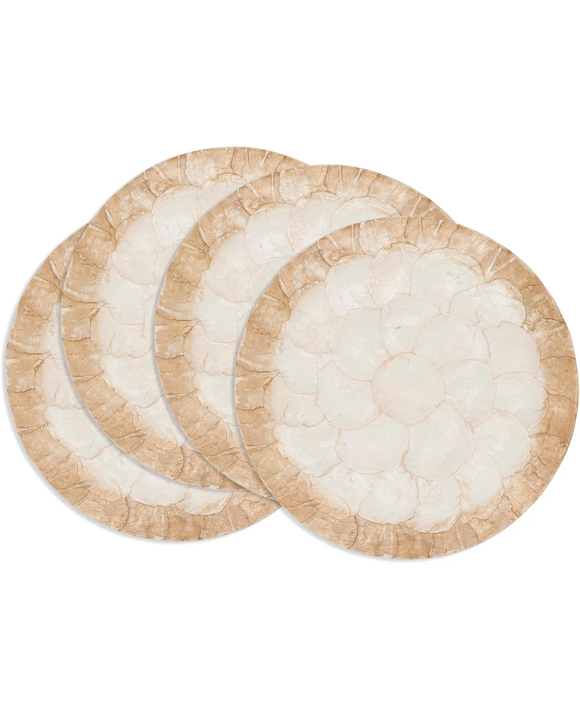 Saro Lifestyle Glow Capiz Placemats, 15" Round