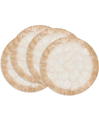 Saro Lifestyle Glow Capiz Placemats, 15" Round