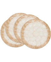 Saro Lifestyle Glow Capiz Placemats, 15" Round