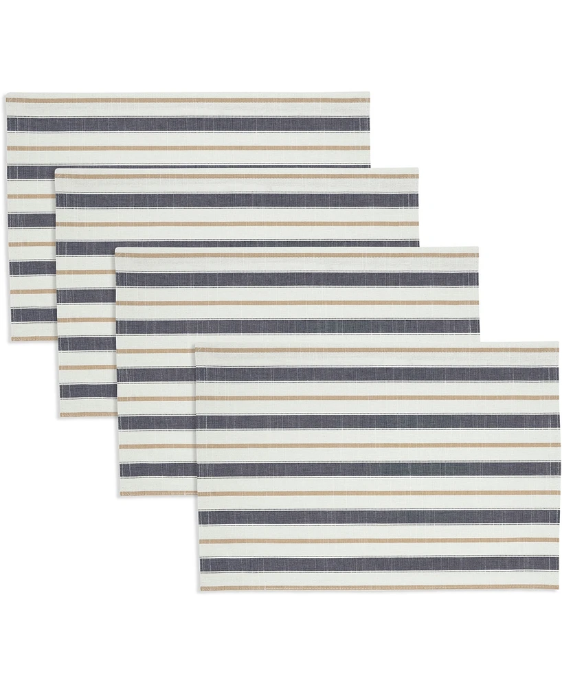 Saro Lifestyle Modern Striped Placemats, 13" x 19"