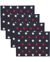 Saro Lifestyle Patriotic Americana Cotton Stars Placemats, 14" x 20"