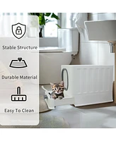 Bingopaw Drawer Cat Litter Box With Anti-Splash Front Entry & Scoop
