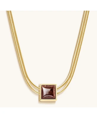Loving Energy Ruby Evil Eye July Birthstone Necklace