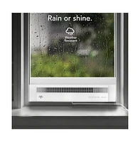 Profile Window Air Circulator Fan with Reversible Exhaust - White