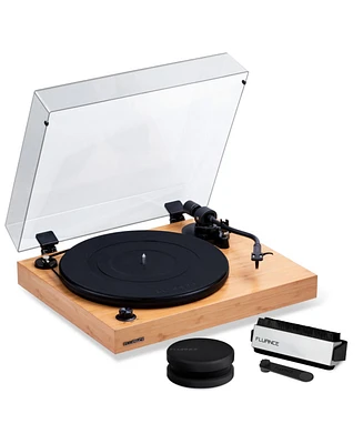 Fluance RT82 Reference High Fidelity Vinyl Turntable Record Player with Ortofon Om 10 Cartridge, Speed Control Motor, Weight