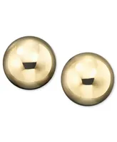 Gold Ball Stud Earrings (6mm) 14k Yellow, White or Rose