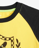 Epic Threads Big Boys Colorblocked Raglan-Sleeve Skate Club T-Shirt, Exclusively at Macy's