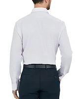 Perry Ellis Portfolio Men's Textured Tattersall Dress Shirt