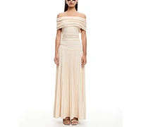 Lioness Women's Field Of Dreams Off-The-Shoulder Maxi Dress