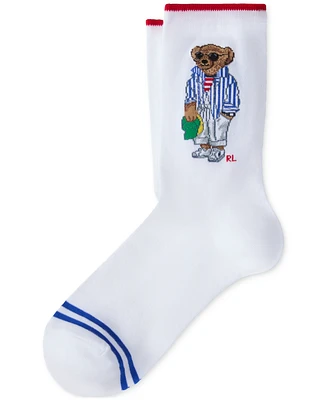 Polo Ralph Lauren Women's Polo Spring Bear Crew Socks 79491
