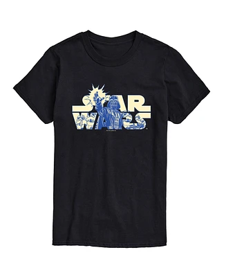 Airwaves Men's Star Wars Darth Vadar Logo Short Sleeve T-Shirt