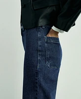 Mango Women's Catherin Culotte High-Rise Jeans